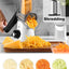 Rallador de queso giratorio con 3 cuchillas para cocina