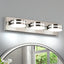 Lámpara baño níquel cepillado 24pulg 3 luces led