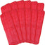Almohadillas microfibra trapeador 18x6pulg reutilizables 12 rojo