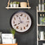 Reloj pared gato maullando 13pulg negro 12 razas