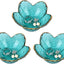 Bandeja cristal soporte joyas decoración mesita noche verde