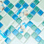 Azulejo vidrio brillante diseño pez mar azul 5ft²