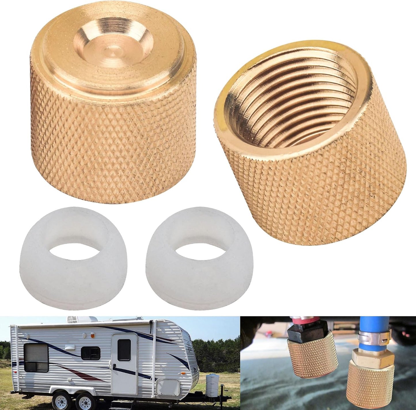 Pack 2 sellos drenaje 1/2" comp casas rodantes