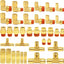 Kit 36 Pzas Accesorios Freno Aire DOT Latón 1/4 3/8 1/2