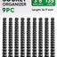 Organiz. dados 9 pzas ABS rieles 3/8" soportes 135 dados