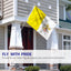 Bandera cristiana Israel Vaticano Templarios Masónico