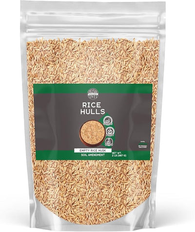 Cascos de arroz 2lb para jardinería macetas