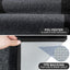 Alfombra lavable 32x48pulg antiderrap baño