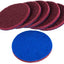 6 Pzas Almohadillas Repuesto Color Rojo 5pulg