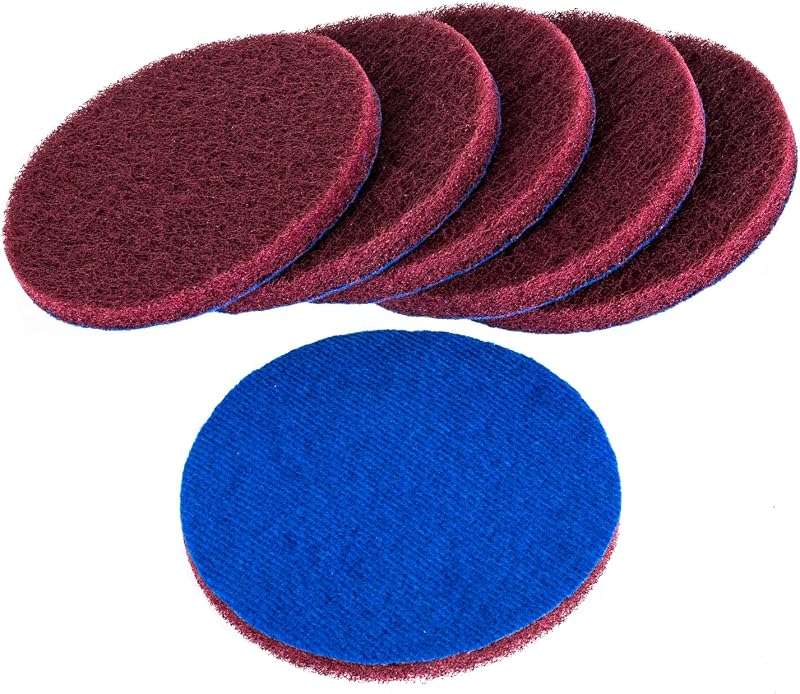 6 Pzas Almohadillas Repuesto Color Rojo 5pulg