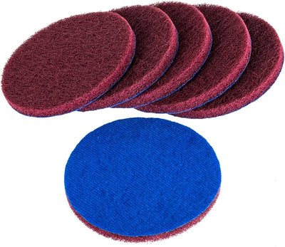6 Pzas Almohadillas Repuesto Color Rojo 5pulg