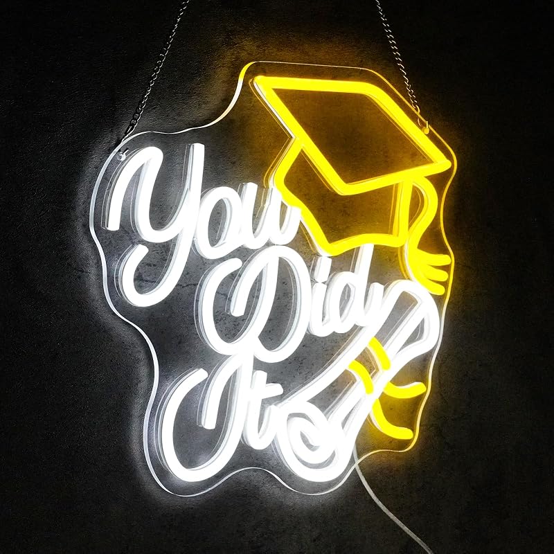 Letrero neón You Did It luces LED regulables decoración