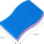 Esponja antiarañazos celulosa set 9 ergonómica platos azul