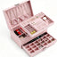 Caja organizadora joyas 3 niveles con cerradura