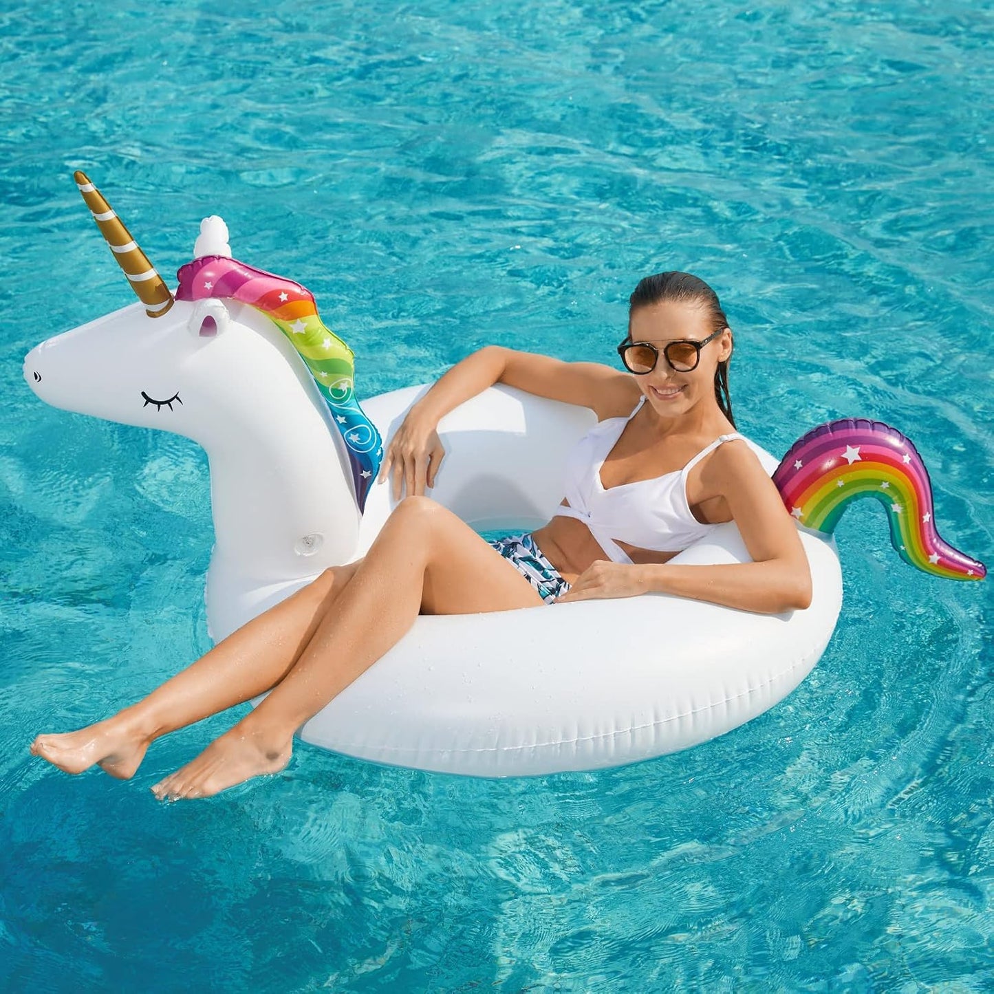 Flotadores piscina unicornio y flamenco 2 en 1