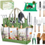 Set 9 Pzas Herramientas Jardín con Bolsa Floral