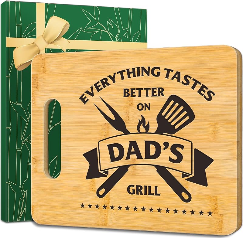 Tabla cortar bambú regalo papá parrilla