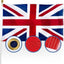 Bandera Union Jack 3x5ft doble cara 210D para exterior