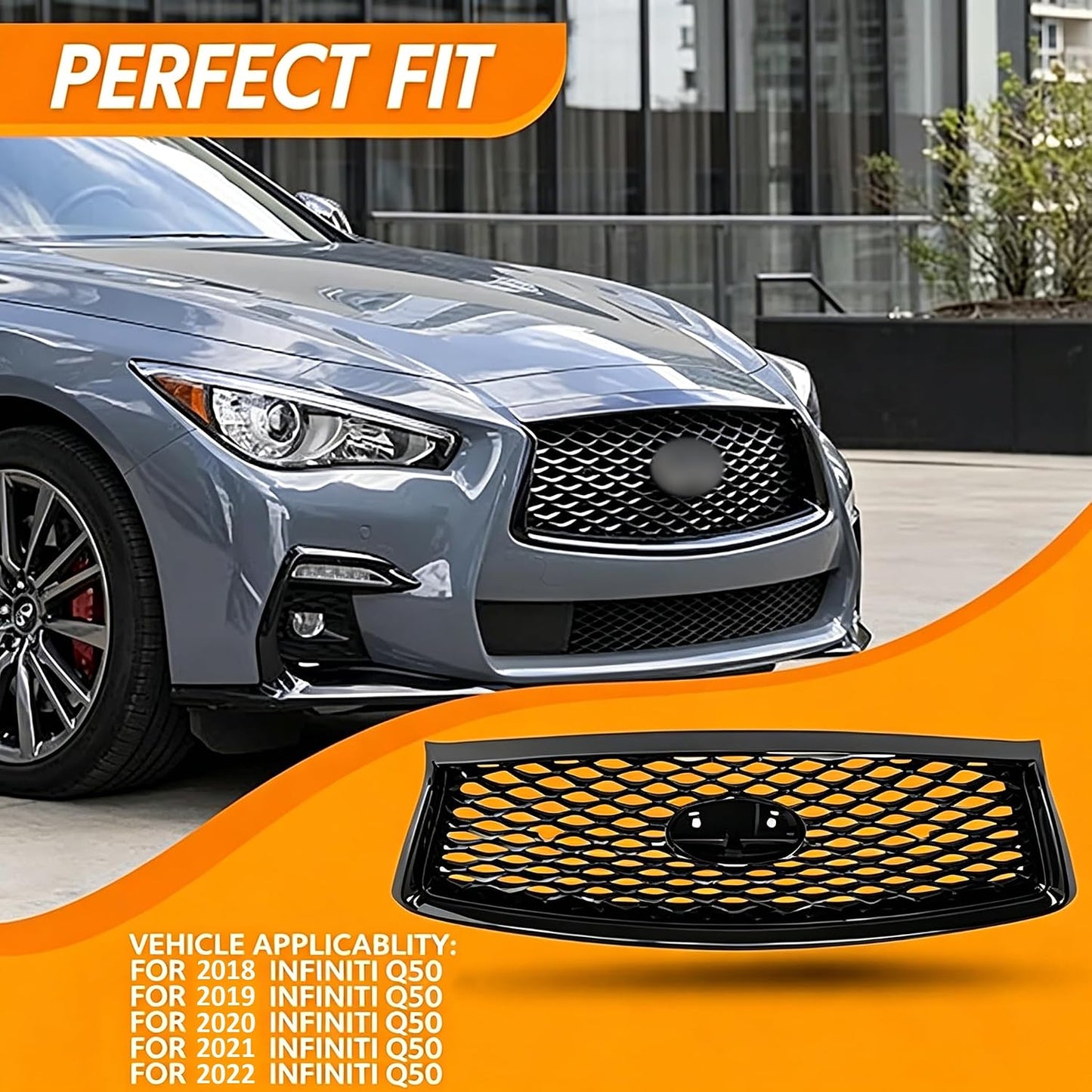 Cubierta delantera parachoques INFINITI Q50 18-22