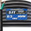 Cable SOOW 5 ft 8/3 600V extensión alimentación flexible