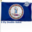 Bandera Virginia 3x5ft 3 capas poliéster dobladillo