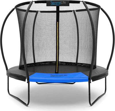 Trampolín exterior 8-14ft con red y revestimiento antióxido