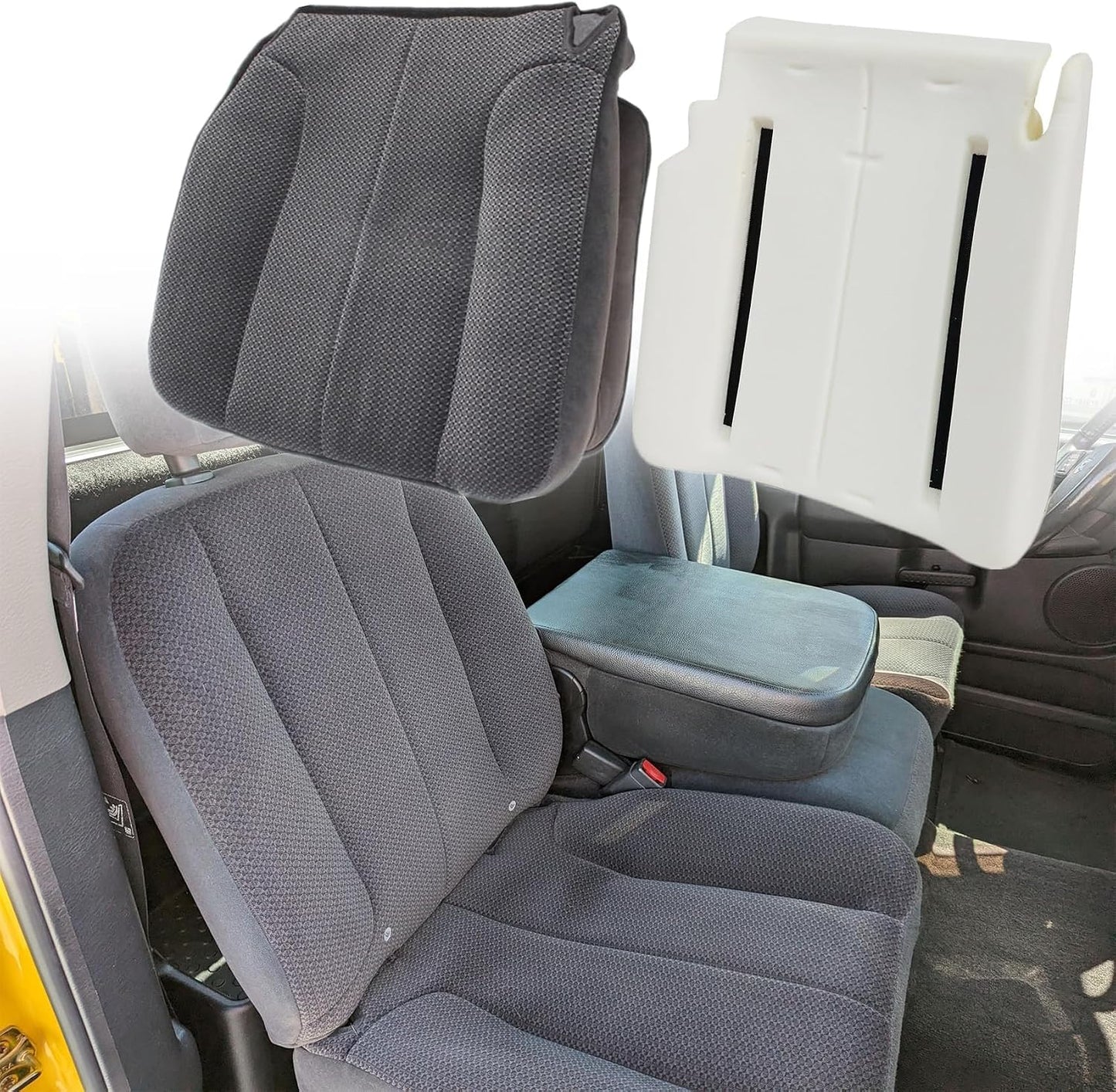 Funda asiento conductor gris oscuro cojín espuma comp Dodge
