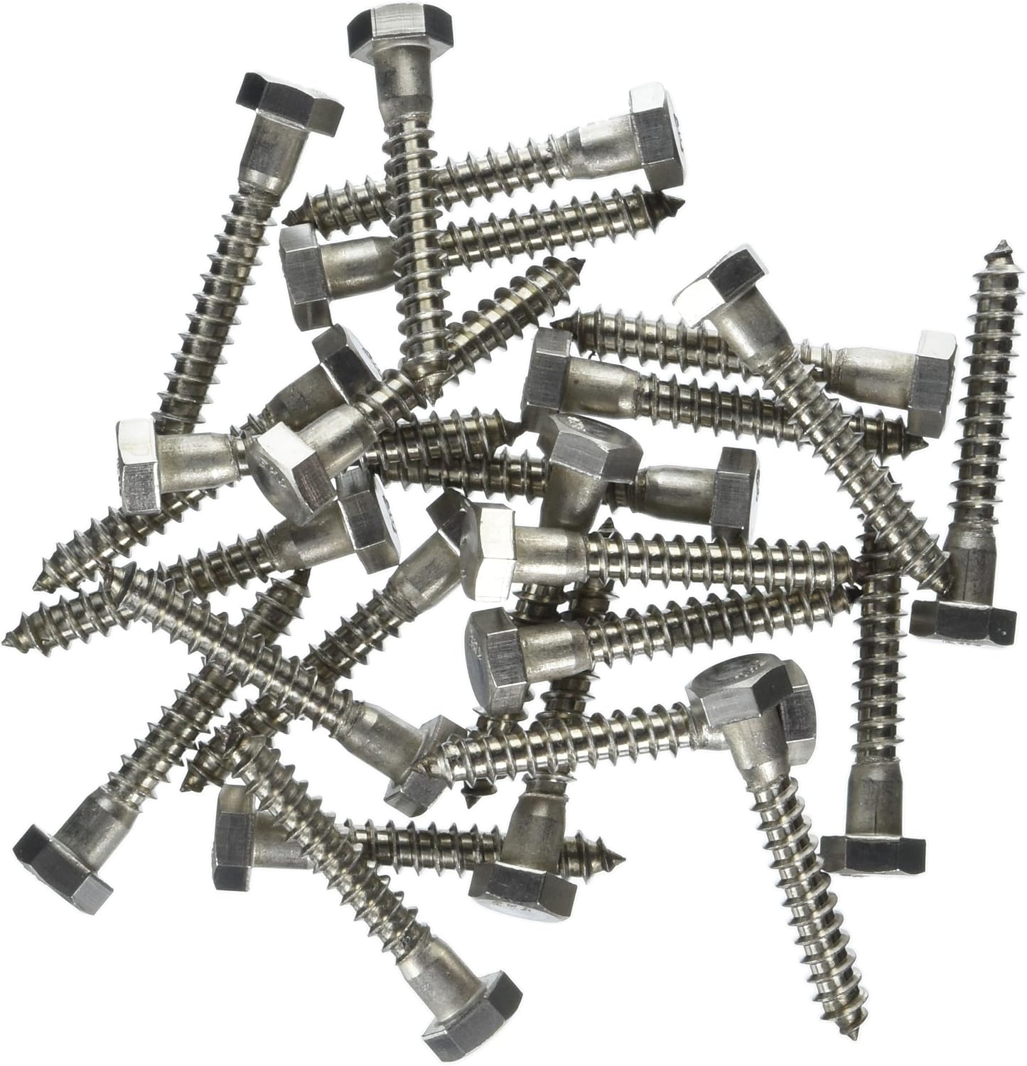 Tornillo hexagonal acero inox 5/16x2 pulg set 50