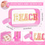 Bolsas maquillaje transparente con asa chenilla para viaje y playa