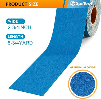 Rollo papel lija grano 320 2-3/4pulg 8-3/4yardas PSA para lijadoras