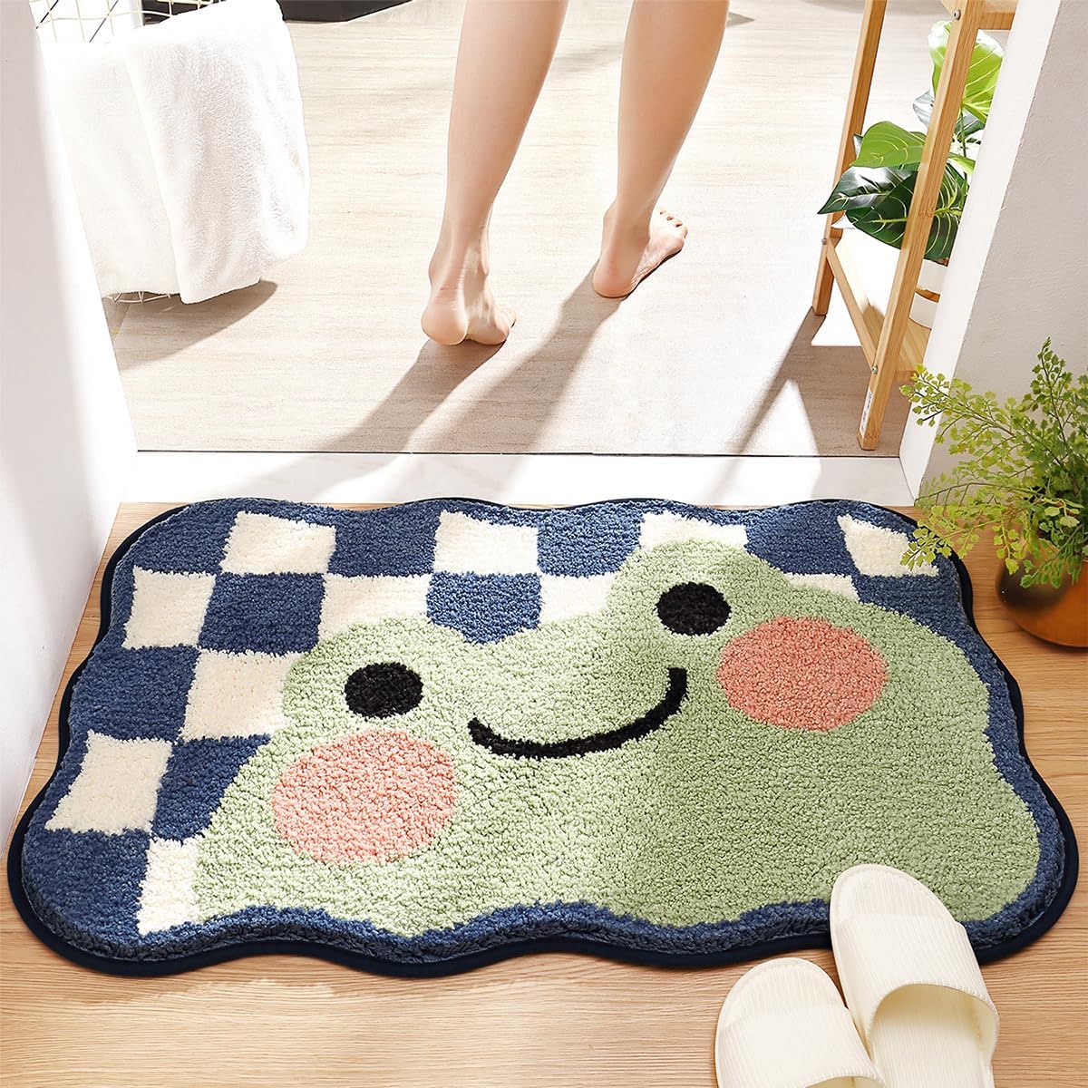 Alfombra baño microfibra lanuda antiderrap 19.6
