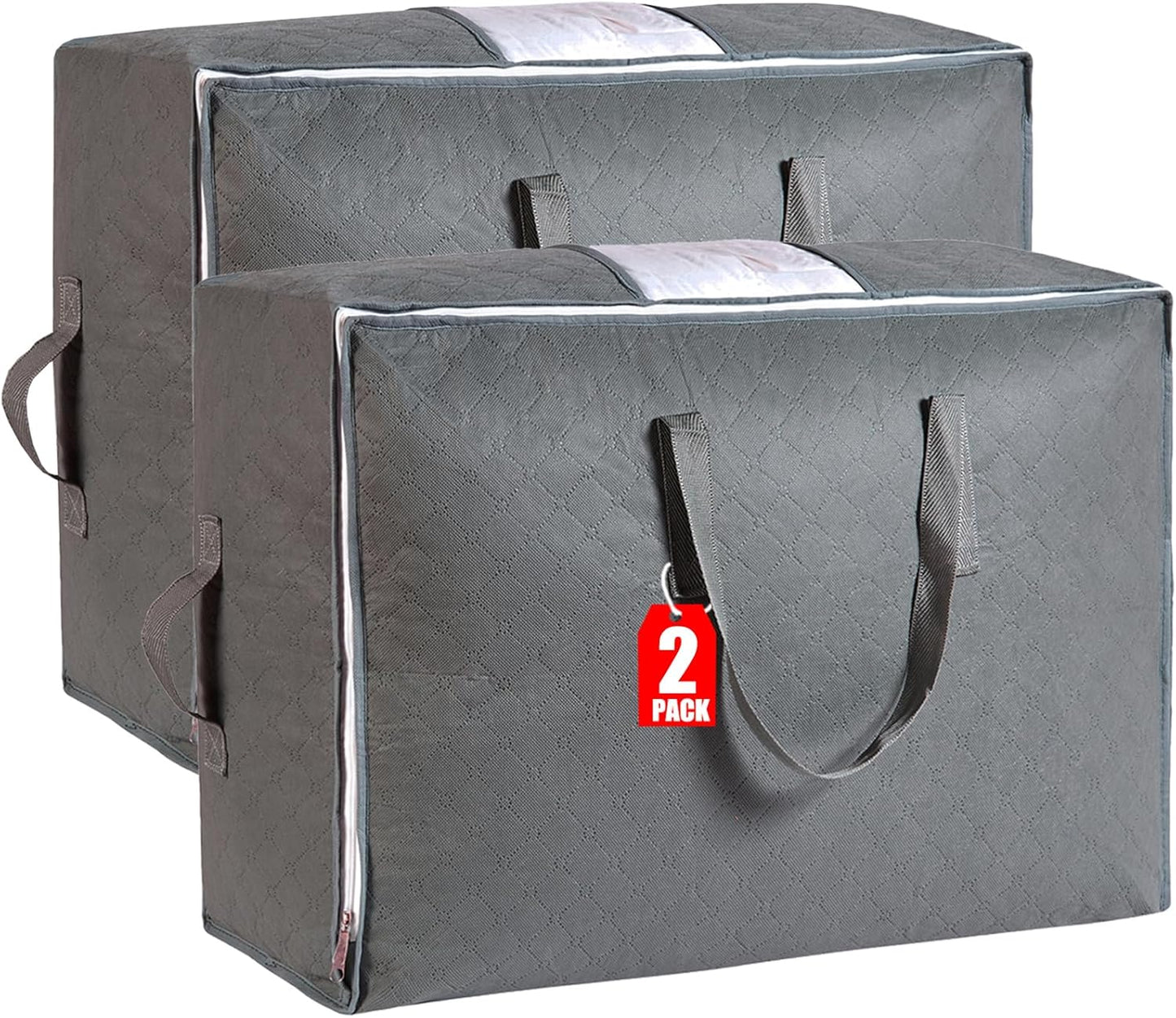 Bolsas almacenamiento 105L para mantas edredones 4 asas