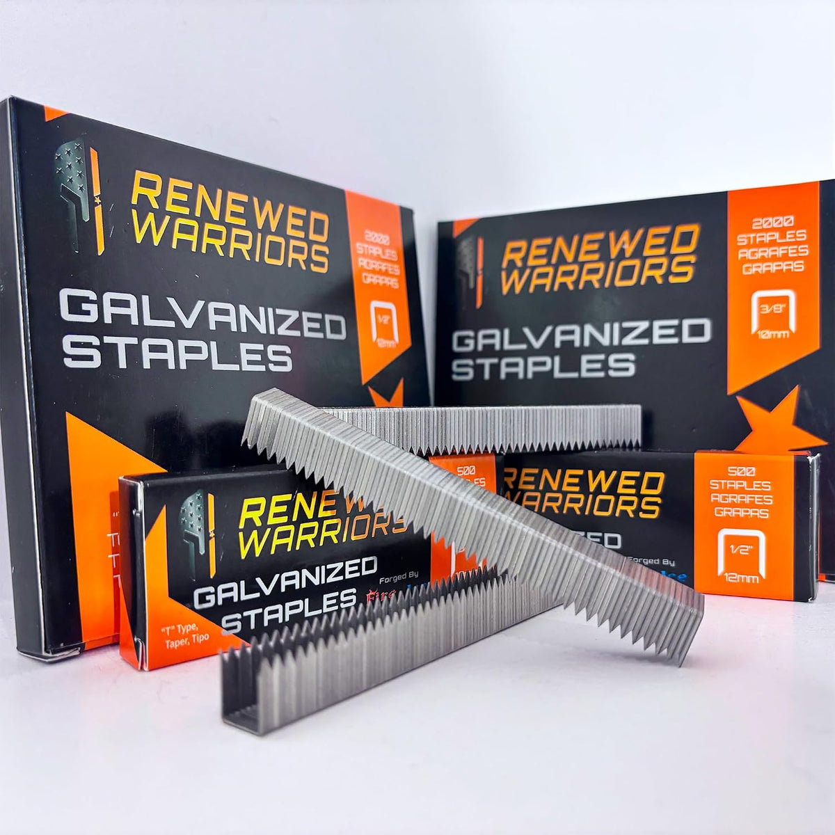 Grapas T50 galvanizadas resistentes al óxido