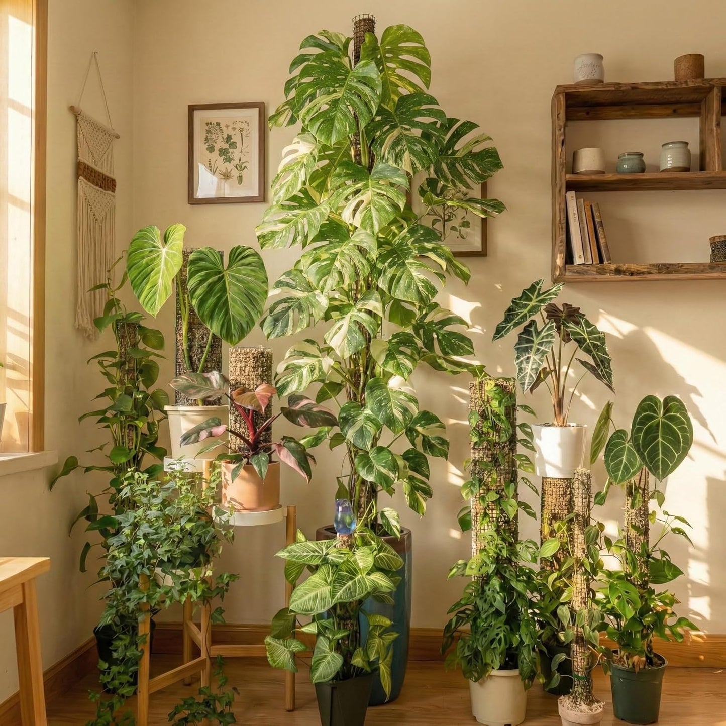 Poste musgo esfagnum malla 40pies soporte plantas