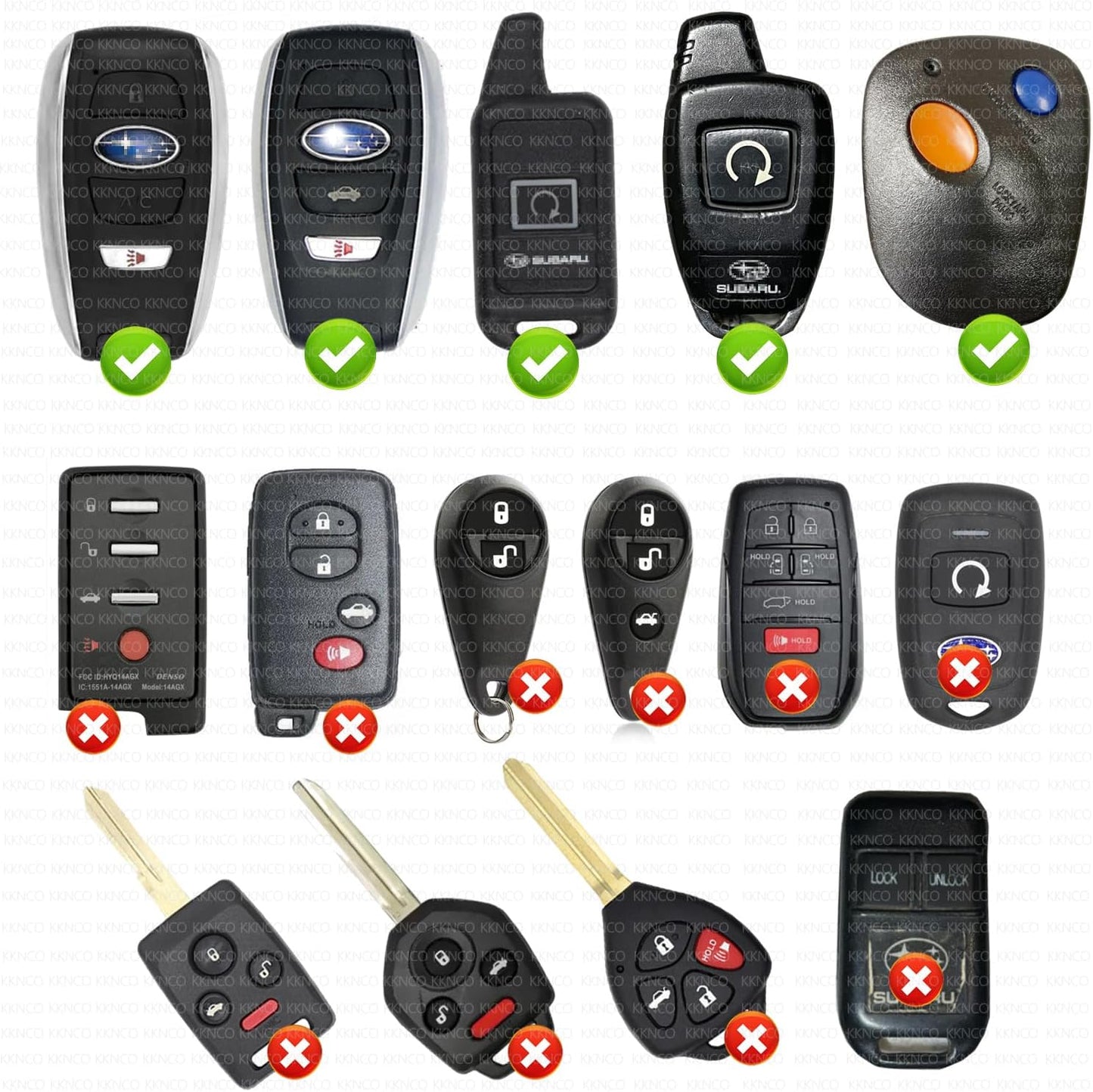Baterías llavero Subaru control remoto inteligente pack 2