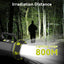 2 Linternas LED Recargables 4800mAh 8 Modos Campamento
