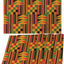 Set 4 manteles estampado africano Juneteenth