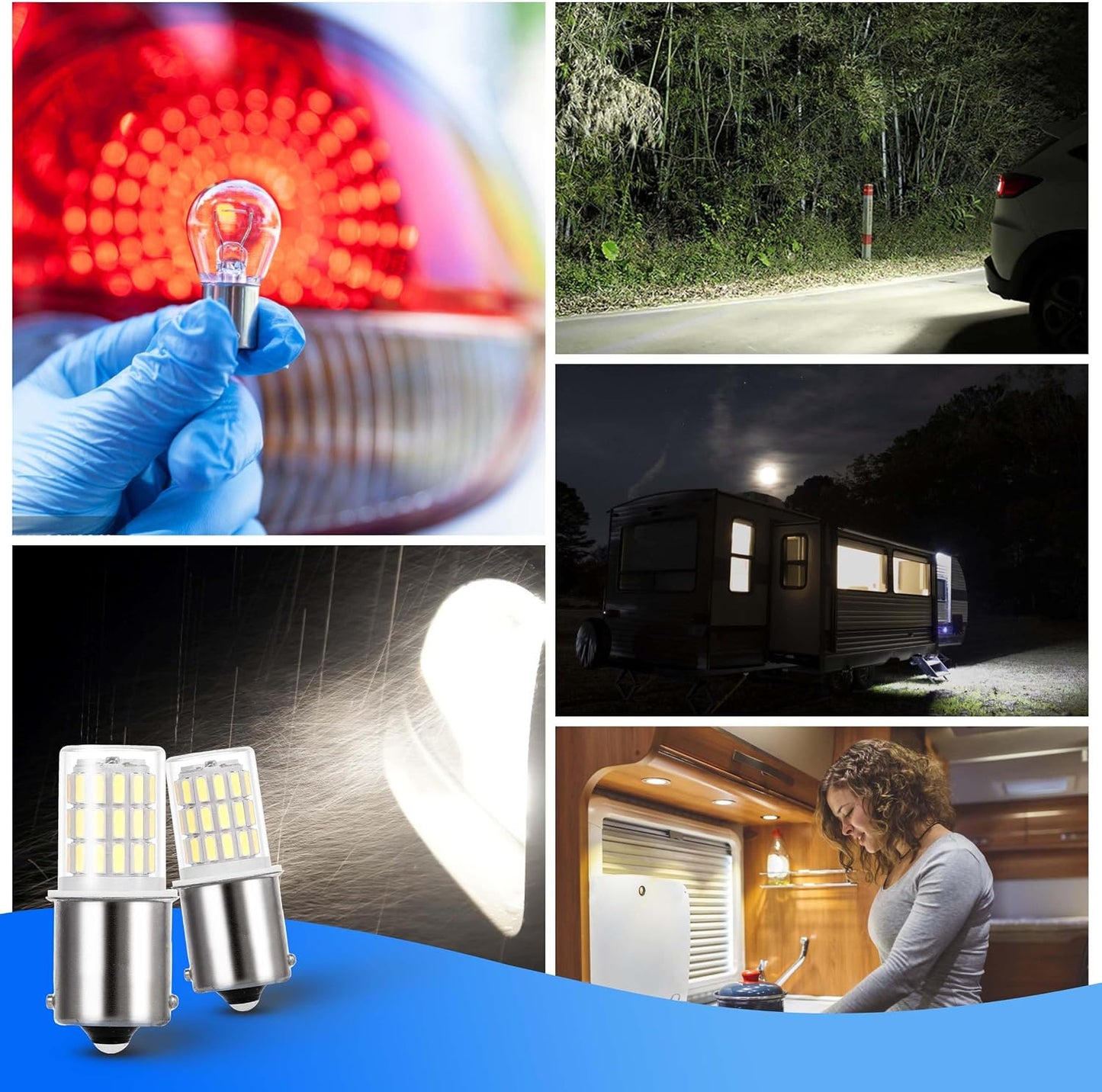 Bombilla LED 12-24V para caravana súper blanco 6000K pack 2