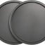 Set 2 bandejas pizza antiadherentes acero 10pulg gris