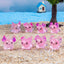 80 Pzas Axolotl Resina con Coral Miniaturas para Jardín de Hadas