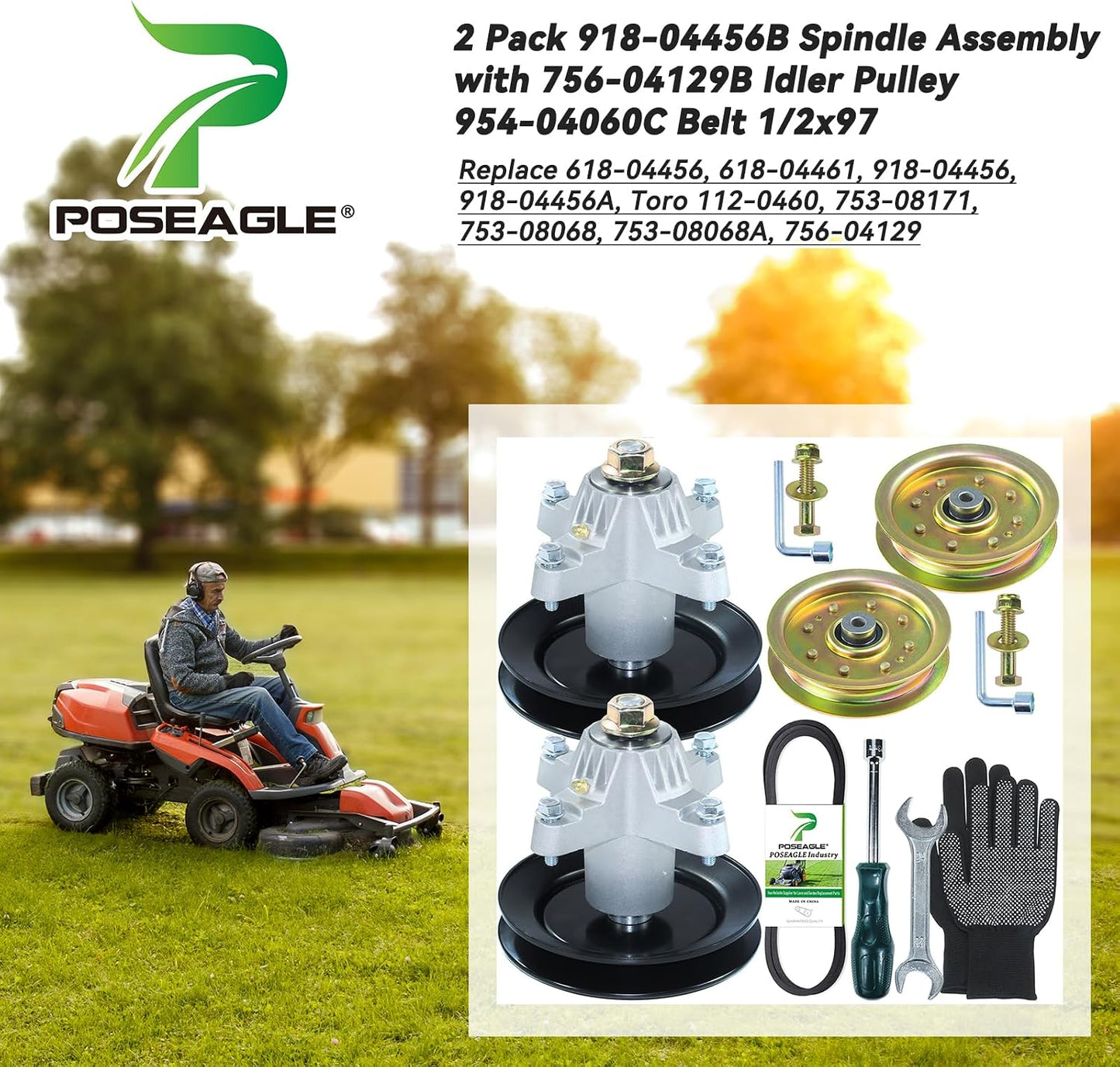 2 Kits Husillo Polea Correa