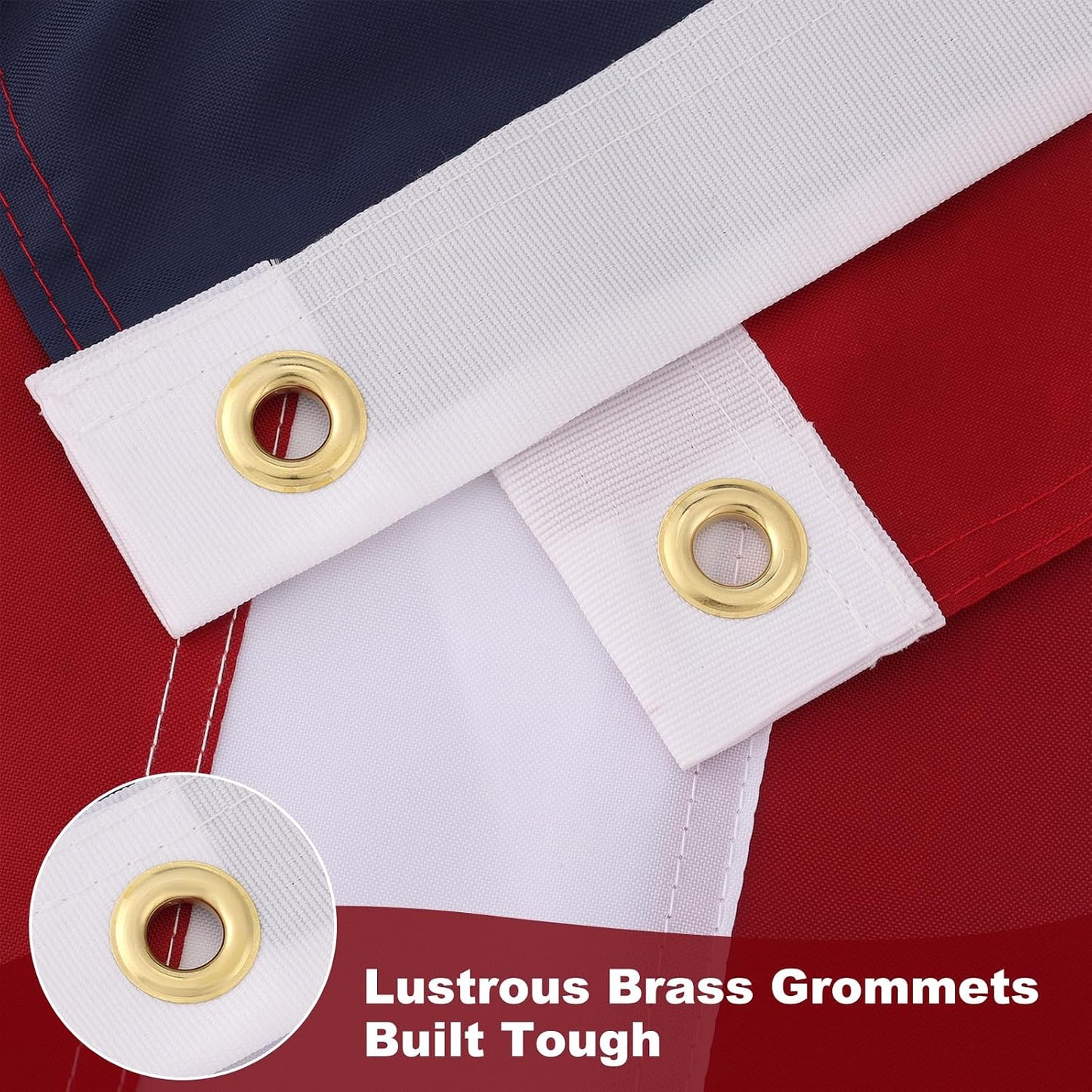 Banderas EE.UU. 3x5ft artesanía bordada duradera