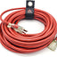 Cable extensión 100ft rojo impermeable exterior