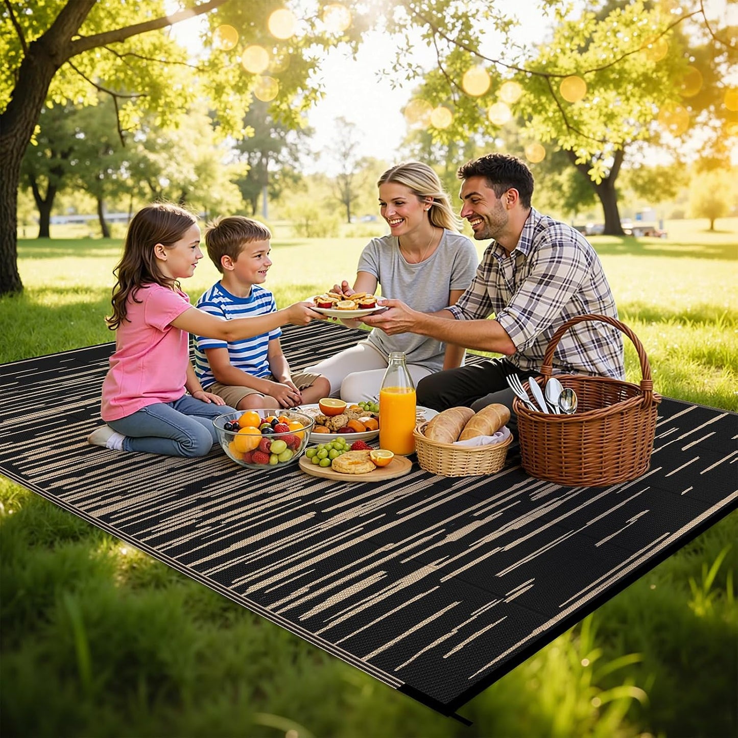Alfombra exterior 6x9ft impermeable reversible patios