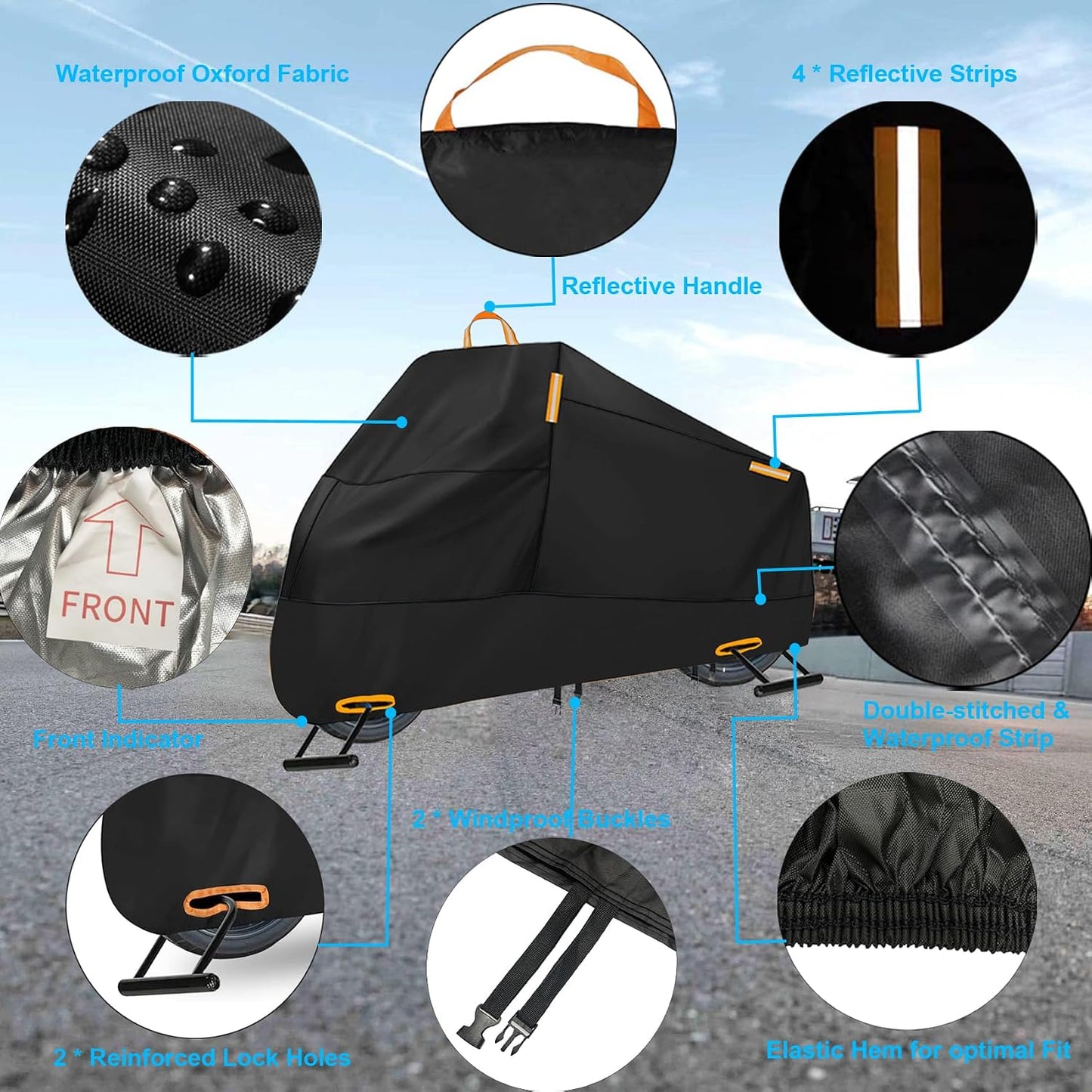 Funda impermeable motocicleta Harley Electra Glide 116