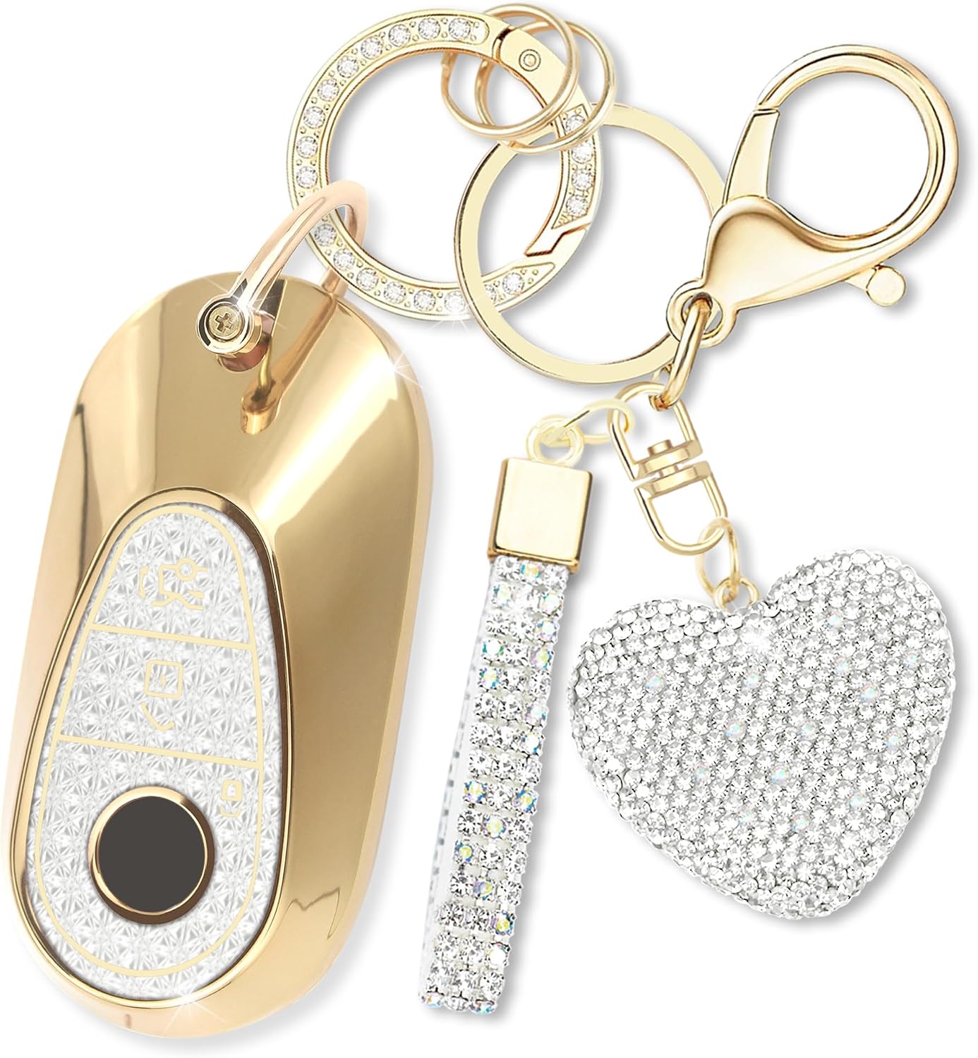 Funda llavero diamante Mercedes Clase S 2020-22 3 botones
