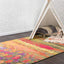 Alfombra área floral moderna 5x8ft multicolor