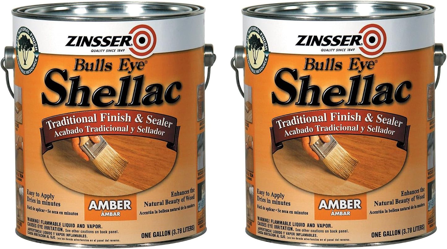 Sellador Shellac Acabado Tradicional 1 Galón Ámbar Set 2