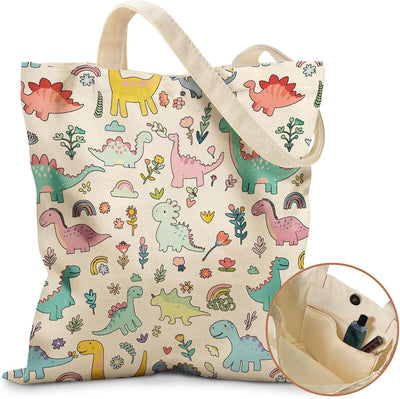 Bolso Canvas Mujer con Cierre Magnético y Bolsillo Interior