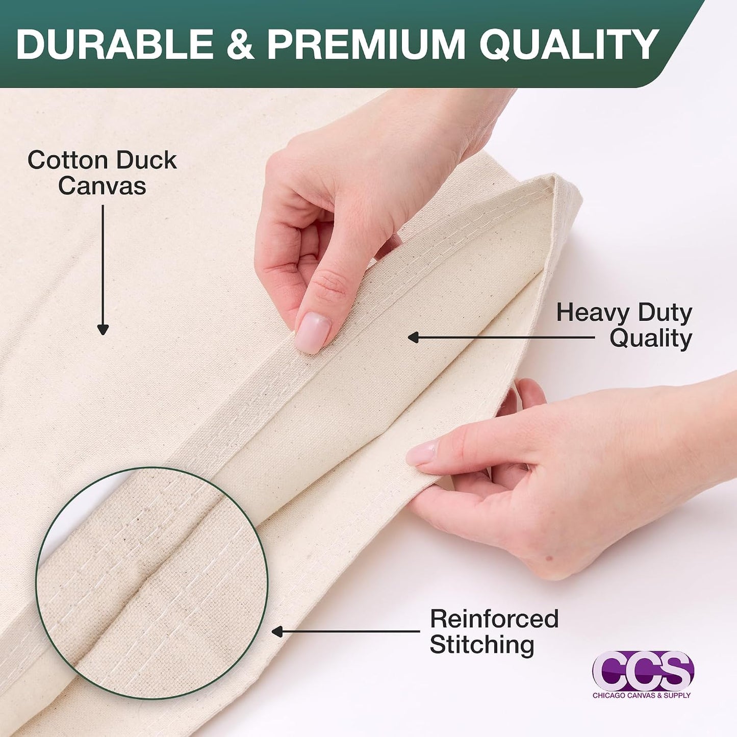 Lona de algodón multiusos para pintar lavable 1.2x